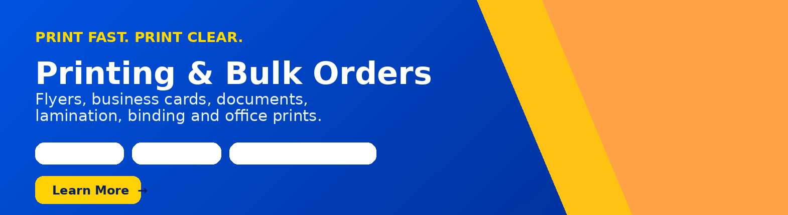 Printing and bulk orders promotion