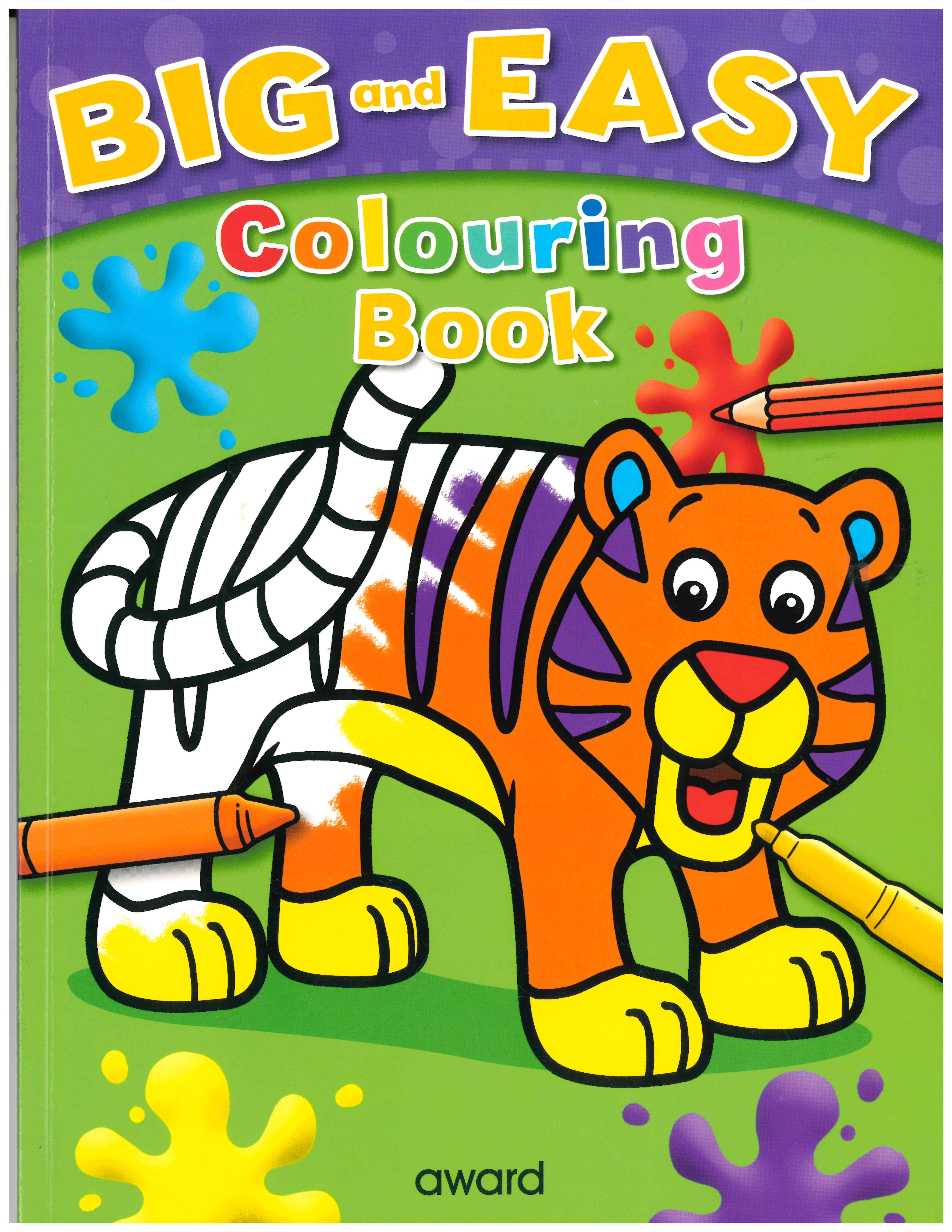 Big and Easy Colouring Book Tiger