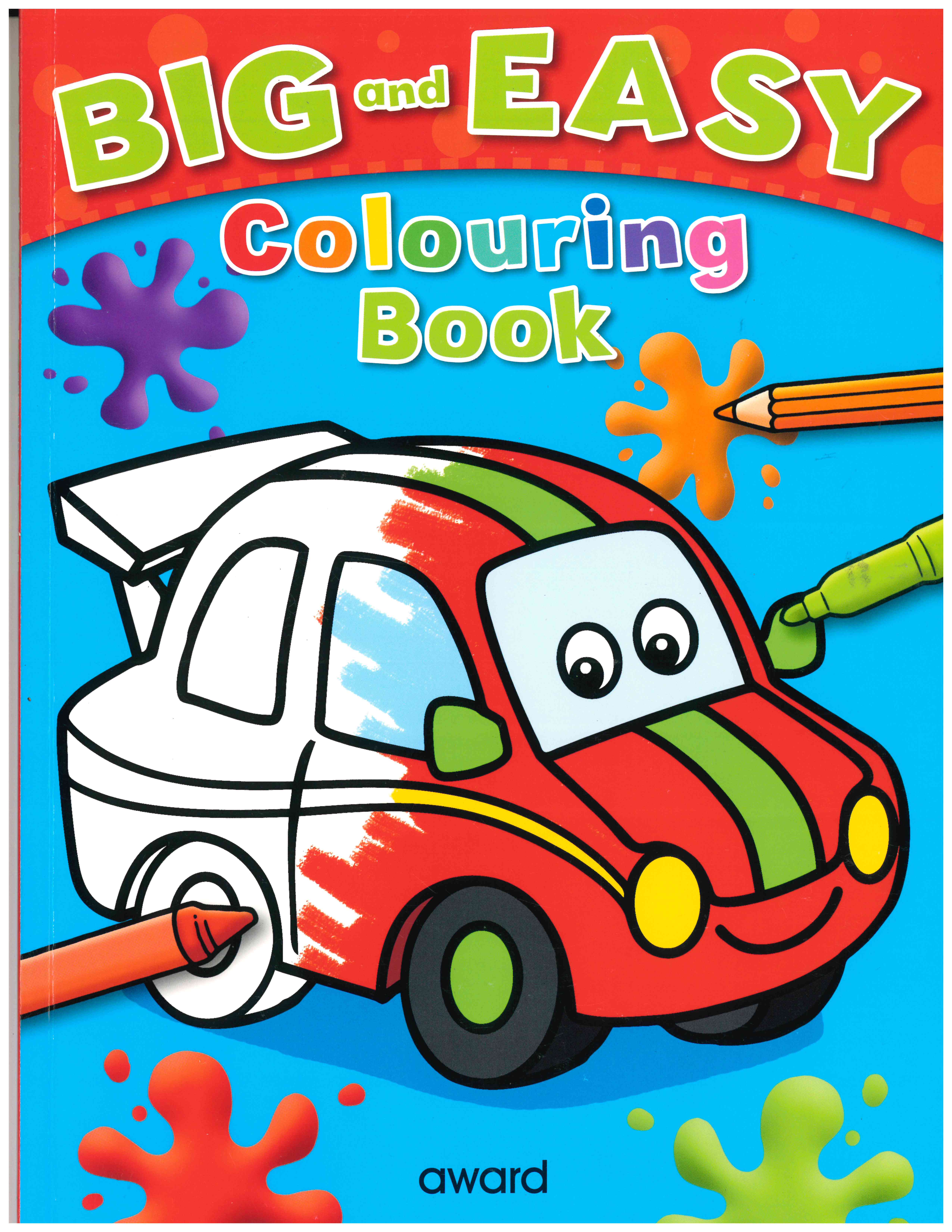 Big and Easy Coloring Book Car